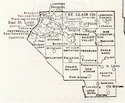 Saint Clair County Illinois Maps And Gazetteers