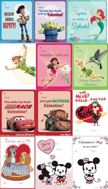 Free Disney Printable Valentine Cards Printable Templates