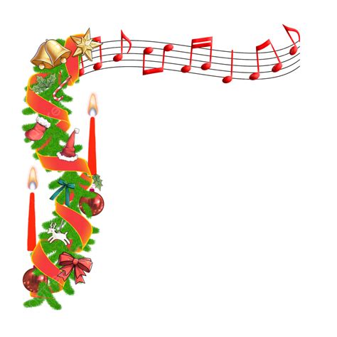 Christmas Music Notes Border