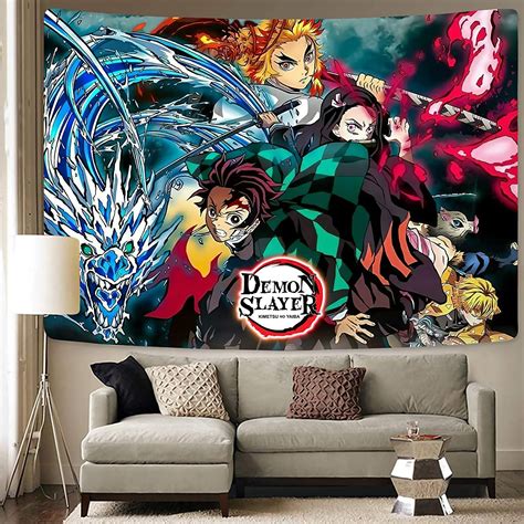 Demon Slayer Tapestry Anime Poster Demon Slayer Demon Slayer Poster