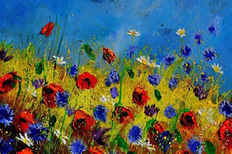 Pol Ledent Wild Flowers 119010 Painting Wild Flowers 119010 Print For