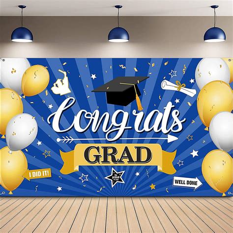 Graduation Decorations 2022 Congrats Grad Banner Graduation Photography