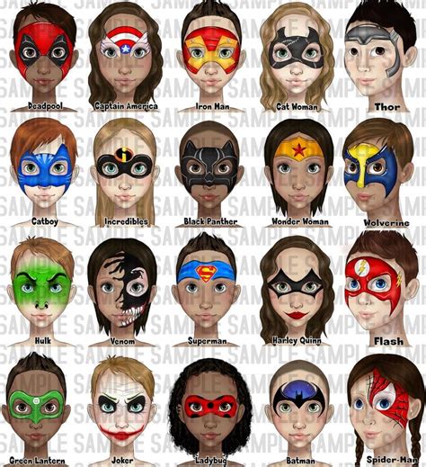 Face Painting Word Board Face Paint Design Menu Board Etsy Progetti