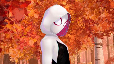 1024x576 Gwen Stacy In Spider Man Into The Spider Verse Movie 1024x576