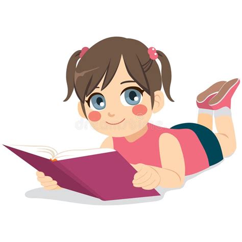 Girl Reading Fairy Tale Book Stock Vector Illustration Of Adventure
