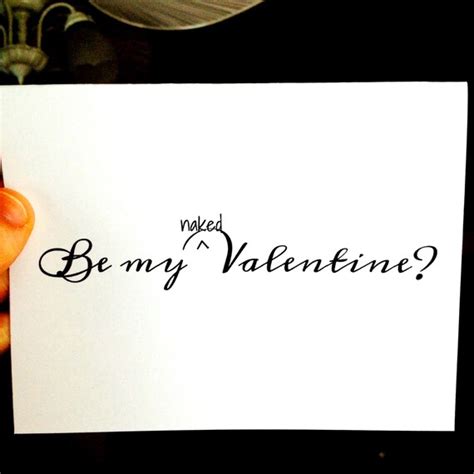 Be My Naked Valentine Funny Valentine Card By QuirkyFrog On Etsy