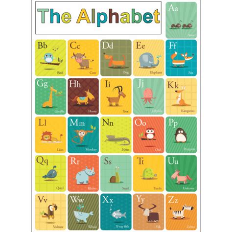 Buy Kids School Alphabet Large Wall Art Charts Label Kingdom
