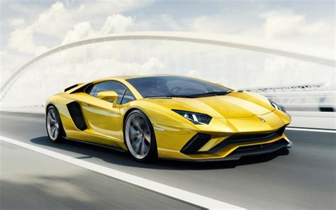 Download 3440x1440 Lamborghini Aventador Yellow Supercar Cars Road