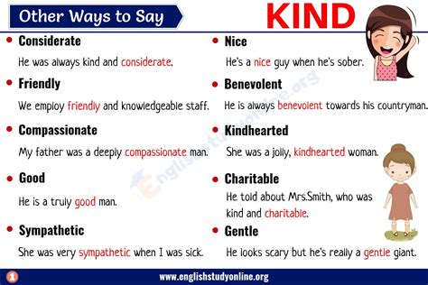 Kind Synonym List Of 25 Useful Synonyms For Kind With Examples