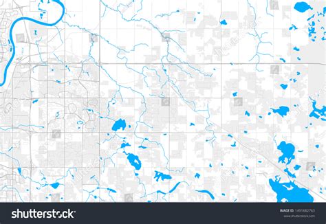 Rich Detailed Vector Area Map Of Strathcona Royalty Free Stock Vector