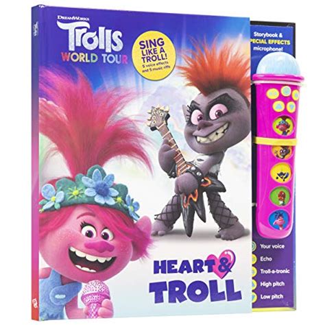 Dreamworks Trolls World Tour Poppy Branch And More Heart And Troll Microphone And Sound Book