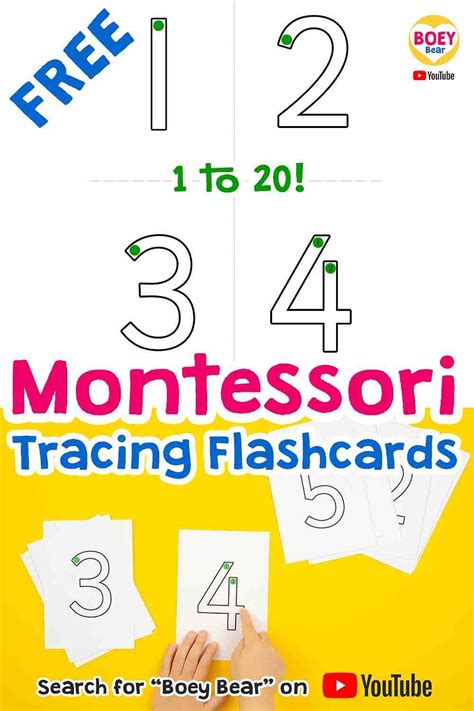 Montessori Flashcards Free Printable Montessori Activities For