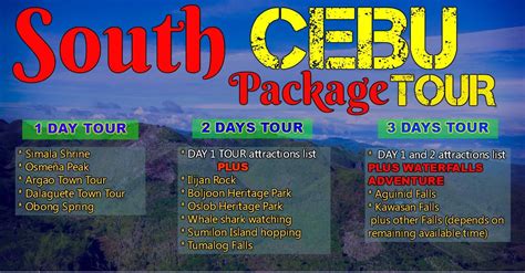Cebu South Package Tour Makati Philippines Buy And Sell Marketplace