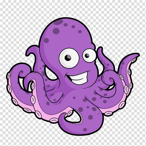 Purple Octopus Illustration Octopus Cute Octopus Transparent
