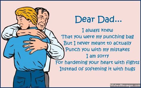 I Am Sorry Messages For Dad Apology Quotes Message For