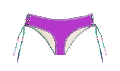 Purple Scrunch Bikini Bottom Bottom Mar Forestal Halter Mar De Rosas