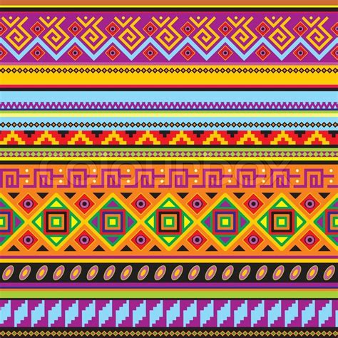 Vector Seamless Background With A Mexican Ornament Stock Vector