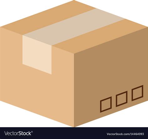 Carton Box Packing Icon Royalty Free Vector Image