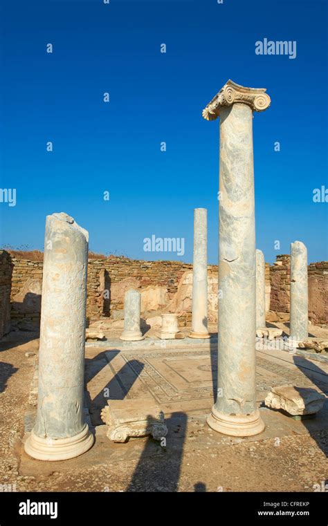 House Of The Sacred Lake Delos Unesco World Heritage Site Cyclades