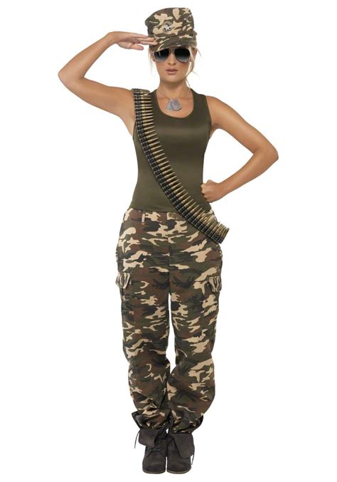 Traje De Camuflaje Para Mujer Army Costume Army Girl Costumes Soldier Costume