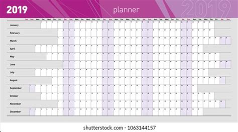Both 2019 monthly and 2019 yearly calendar template are very easy to print on any printer either at home or office. Ibooo7's Portfolio on Shutterstock