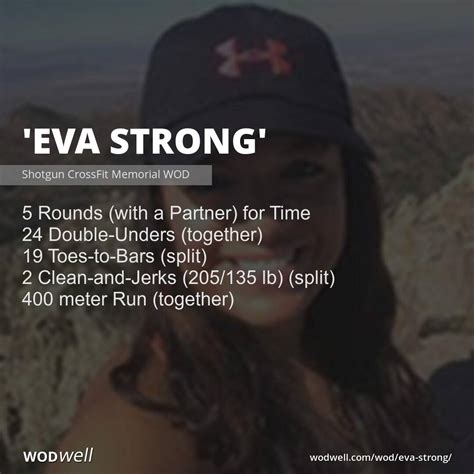 Eva Strong Workout Shotgun Crossfit Memorial Wod Wodwell
