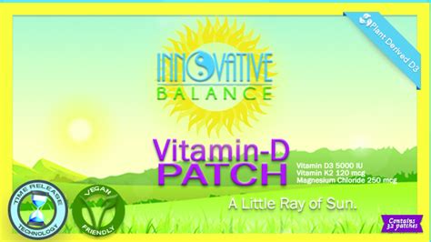 Vitamin D Patches Innovative Balance