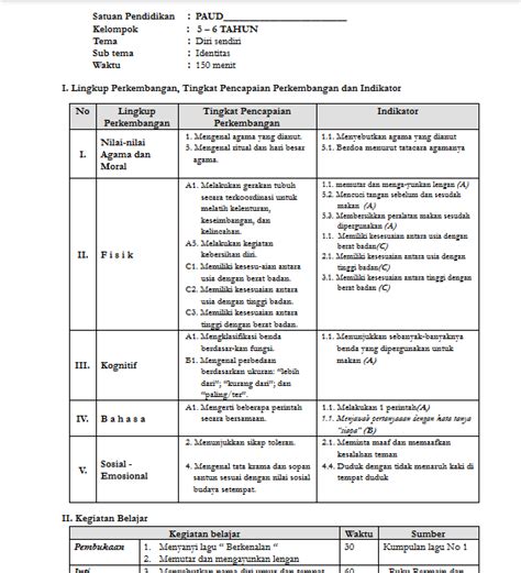 Download juga lengkap rpp satu lembar smp mts kelas vii. Perencanaan Pembelajaran PAUD di Masa Pandemik COVID 19 - Administrasi TK PAUD