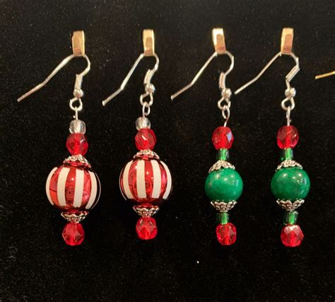 Christmas Earrings Holiday Earrings Christmas Jewelry Candy Etsy In