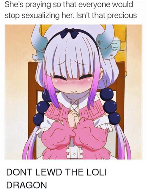 She S Praying So That Everyone Would Stop Sexualizing Her Isn T That Precious Dont Lewd The Loli