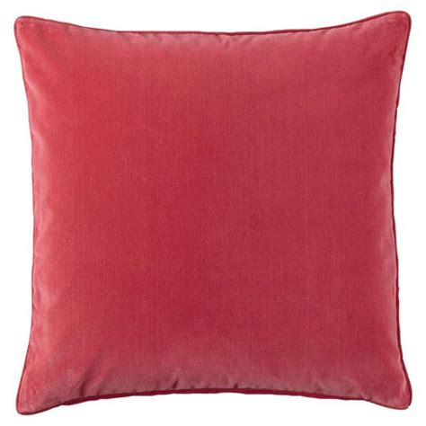 £45 Oka Direct Hot Pink Plain Velvet Cushion Cover Jewel Colours Hot