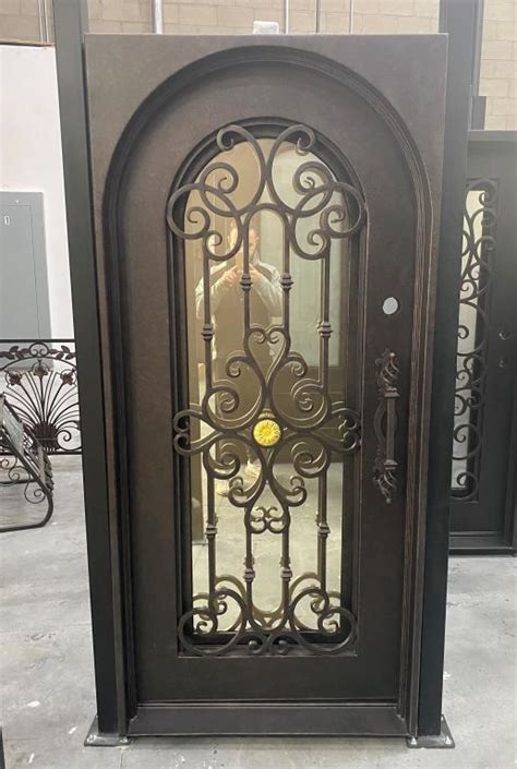 Palazzo Round Top Single Iron Door | Universal Iron Doors