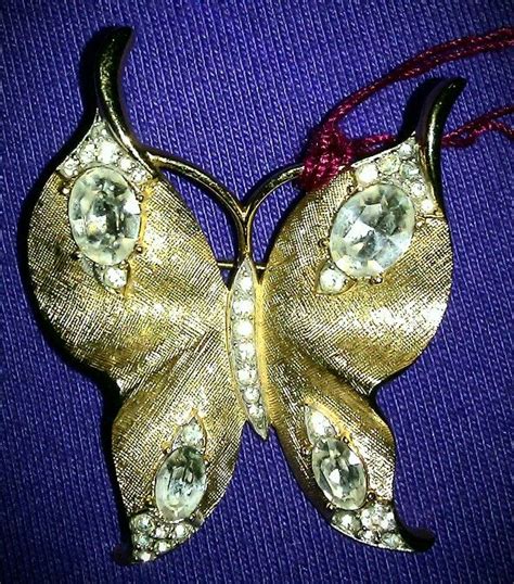 Trifari Butterfly Brooch Vintage Costume Jewelry Vintage Costumes