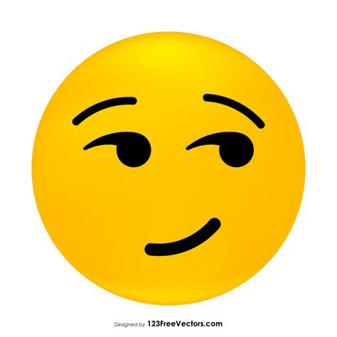 Download Smirk Face Emoji Emoji Island Images