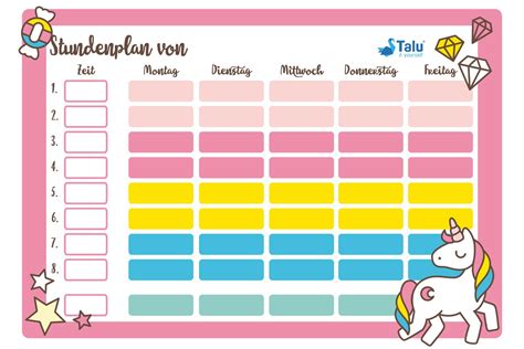 Mit dem ausfüllbaren formular erhältst du ein fertiges a1 kündigungsschreiben als pdf oder word zum ausdrucken. Stundenplan Zum Ausdrucken - Kostenlose Pdf Vorlage - Talu.de innen Stundenplan Ausfüllen Und ...