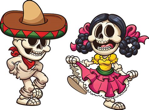 Dia De Los Muertos Cartoon Clip Art Vector Images And Illustrations Istock