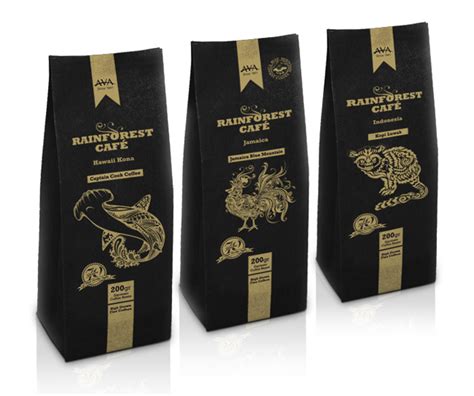 rainforest coffee  packaging   world creative package design gallery