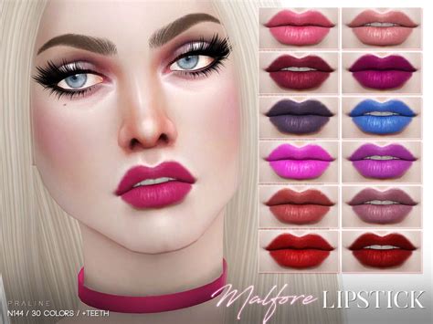 Lips In 30 Colors With And Without Teeth Found In Tsr Category Sims