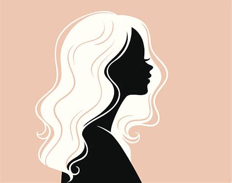 Flowing Hair Profile Illustrations Royalty Free Vector Graphics And Clip