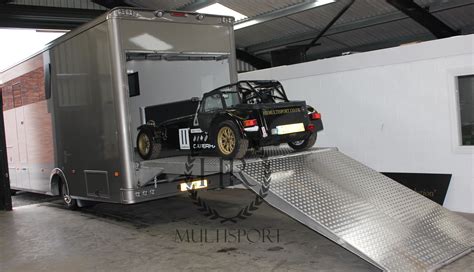 Stunning Tail Lift Car Race Transporter Motorhome With Garage Sleeps 2