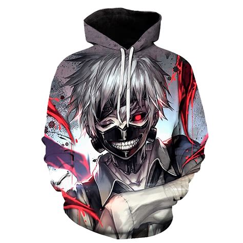 Anime Tokyo Ghoul 3d Street Wear Hoodie