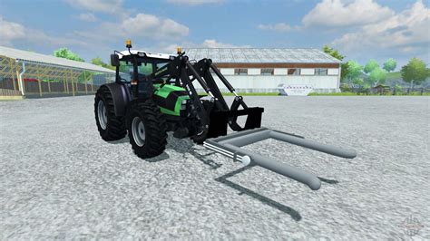 Forks For Loading Round Bale For Farming Simulator