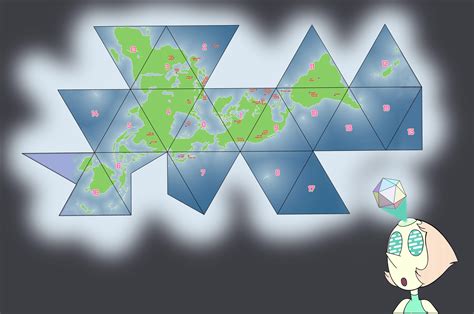 Dymaxion Map Of The Alternate Earth World Of The Cartoon Steven