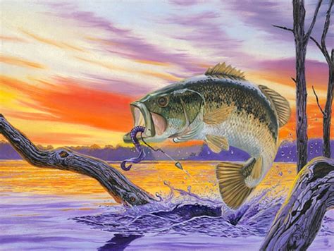 American Bass Fishing Art Is So Bad Its Hilarious