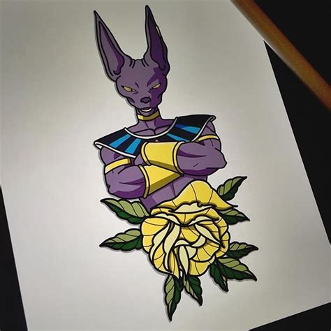 Blog dedicated to the dragon ball series! Did this Beerus laatnight, might do prints of it for ...