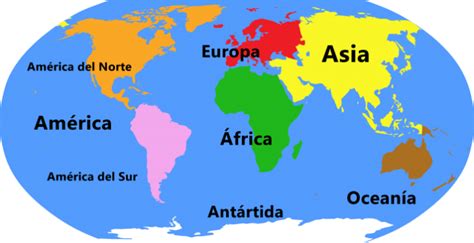 ¿cuántos Continentes Hay En El Mundo ¿cuáles Son Libretilla