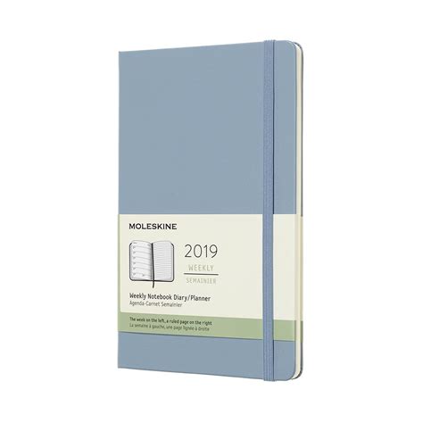12 month weekly notebook planner cinder blue moleskine weekly planner notebook planner