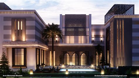 Modern Islamic Villa On Behance Andalusian Architecture Moorish