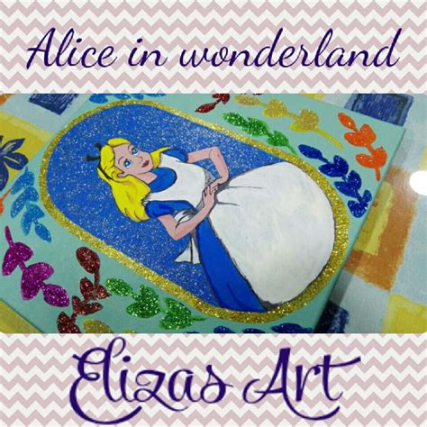 Alice In Wonderland Painting With Acrylics And Shimmer Alice In