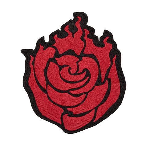 Rwby Ruby Rose Emblem Cosplay Patch Rooster Teeth Store Rwby Ruby